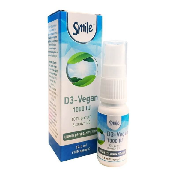 Smile D3-Vegan 1000IU Spray, 12  5 ml