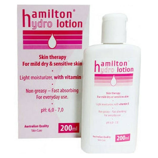 Hamilton Hydro Lotion Skin Therapy for Mild Dry & Sensitive Skin  200 ml