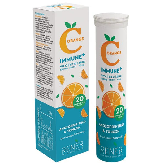 Rener C-Orange Immune+ Vit. C 1000mg, Vit. D 2000IU & Zinc 10mg  20 tableta efektive