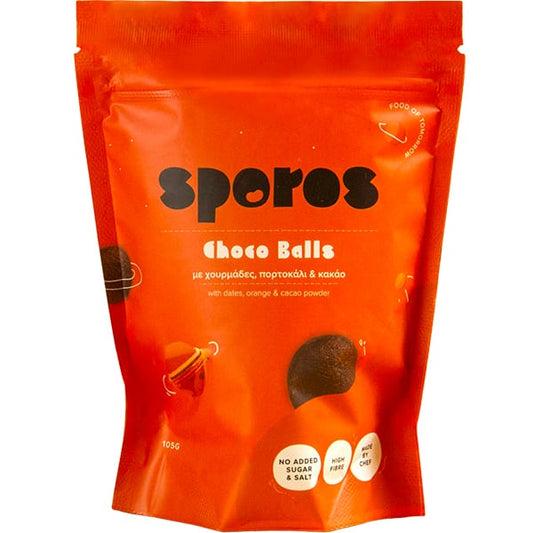 Sporos Choco Balls Energy Balls with Dates and Orange & Cocoa  105g