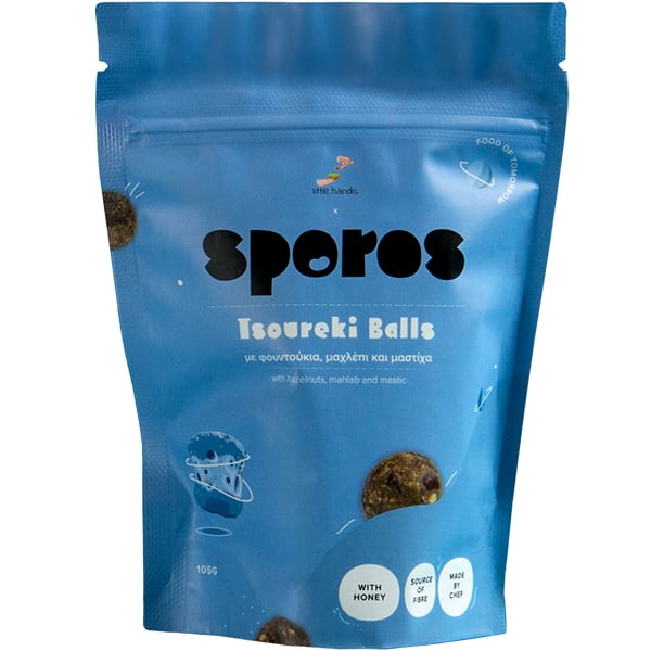 Sporos Tsoureki Balls Energy Balls with Hazelnut & Machlepi & Mastic  105g