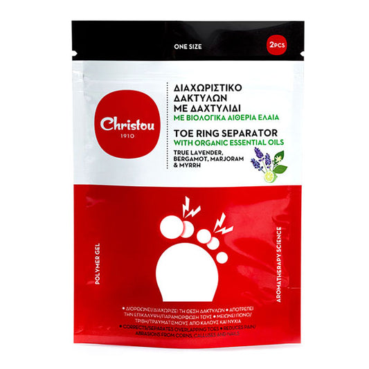 Christou Toe Ring Separator with Organic Essential Oils One Size  1 palë