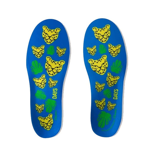 Christou Days Comfy Anatomical Kids Insoles Cheetahs  1 palë - blu