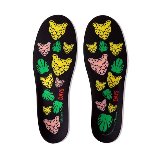 Christou Days Comfy Anatomical Kids Insoles Cheetahs  1 palë - 002 E zezë