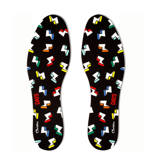 Christou Days Fresh Deodorising Adult Insoles Thunderbolts 38-45  1 palë - 002 E zezë