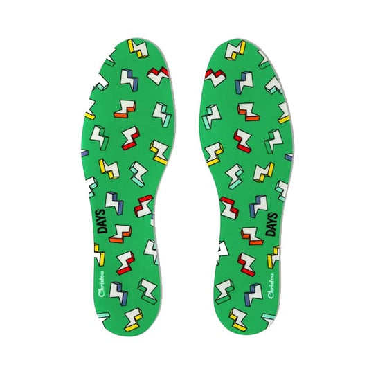 Christou Days Fresh Deodorising Kids Insoles Thunderbolts  1 palë - Jeshile