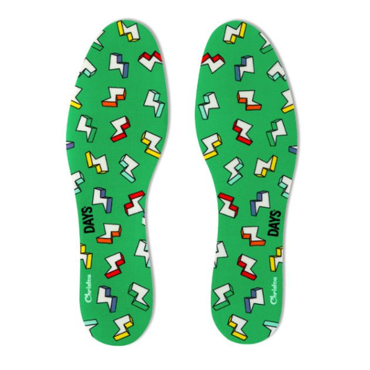 Christou Days Fresh Deodorising Adult Insoles Thunderbolts 38-45  1 palë - Jeshile