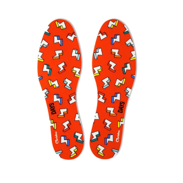 Christou Days Fresh Deodorising Kids Insoles Thunderbolts  1 palë - E kuqe
