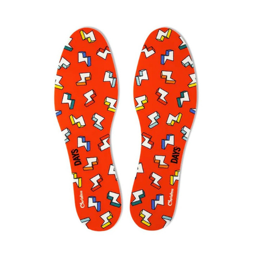 Christou Days Fresh Deodorising Kids Insoles Thunderbolts  1 palë - E kuqe