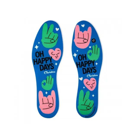 Christou Days Fresh Deodorising Kids Insoles Oh Happy Days  1 palë - blu