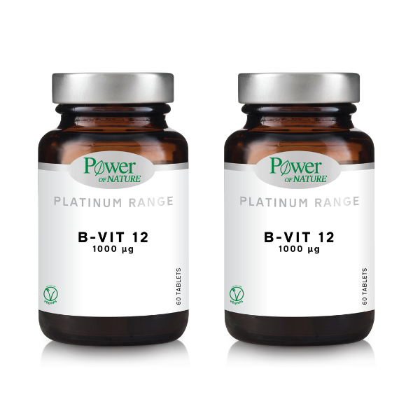 2x Power of Nature Platinum Range B-Vit12 1000 μg 2x60tabs