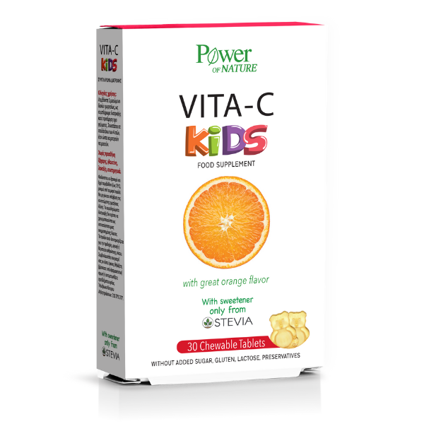Power of Nature Vita-C Kids  30 tableta përtypëse