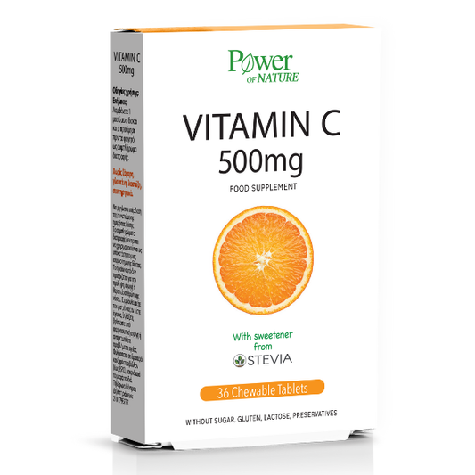 Power Of Nature Vitamin C 500mg  36 tableta përtypëse