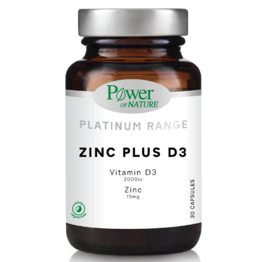 Power of Nature Platinum Range Zinc Plus D3  30 kapsula