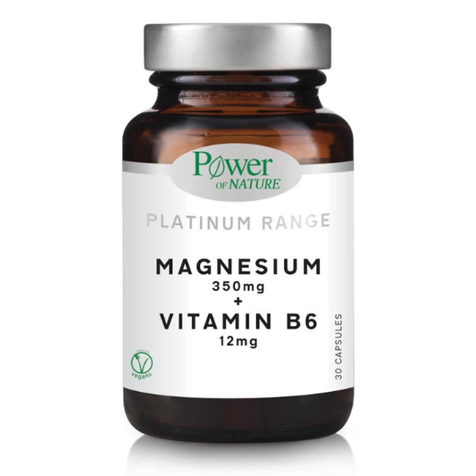 Power of Nature Platinum Range Magnesium 350mg & Vitamin B6 12mg  30 kapsula