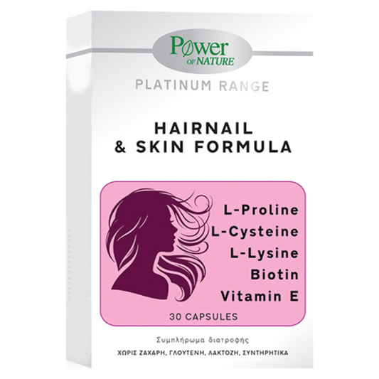 Power of Nature Platinum Range Hairnail & Skin Formula  30 kapsula