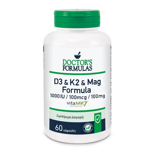 Doctor's Formulas D3 & K2 & Mag Formula  60 kapele