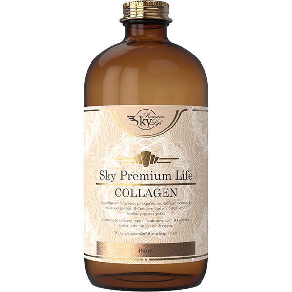 Sky Premium Life Collagen Strawberry Flavor  480 ml