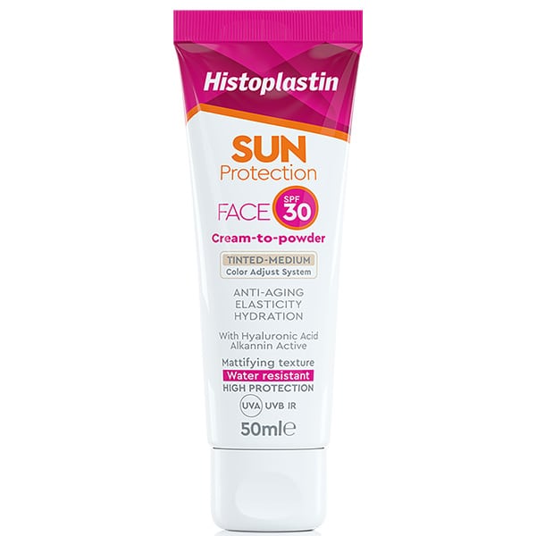 Histoplastin Sun Protection Tinted Face Cream to Powder Medium SPF30  50 ml