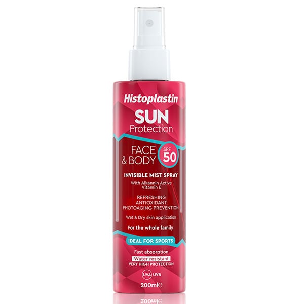 Histoplastin Sun Protection Face & Body Invisible Mist Spray SPF50  200 ml