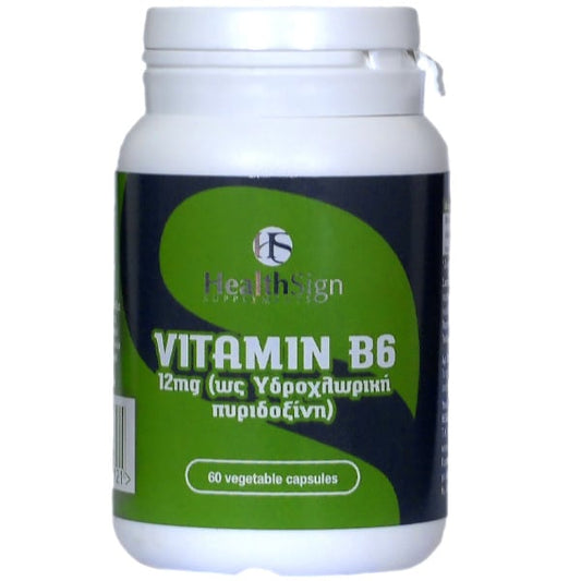 Health Sign Vitamin B6 12mg  60 kapele