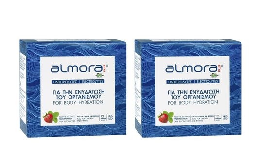2 x Almora Plus Electrolytes for Body Hydration  2 x 12 bustina