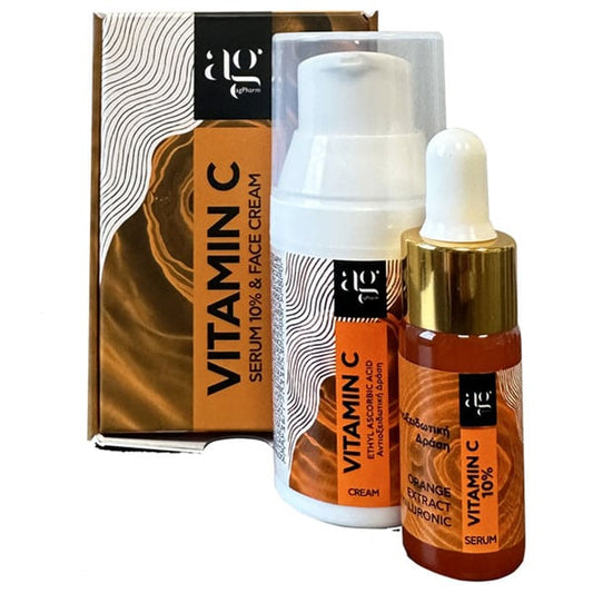 Ag Pharm Vitamin C 10% Promo Serum, 10ml & Face Cream, 30ml  1 set
