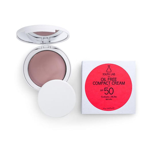 Youth Lab. Oil Free Compact Cream SPF 50 Combination/Oily Skin Dark Color  10g