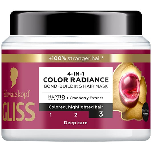 Schwarzkopf Gliss 4-in-1 Bond Building Color Radiance Hair Mask  400 ml