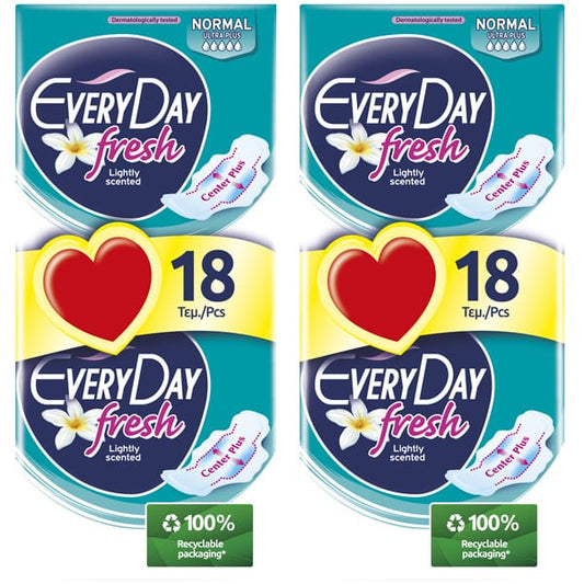 EveryDay Fresh Normal Ultra Plus Pads (2x18pcs)  36 copë