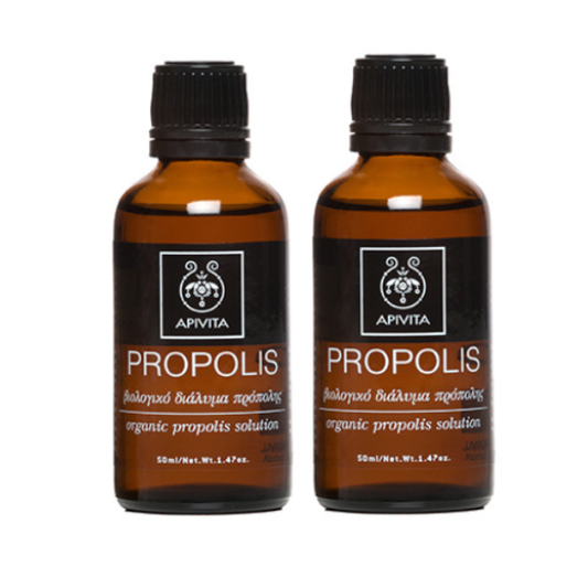 2x Apivita Organic Propolis Solution  2x50ml