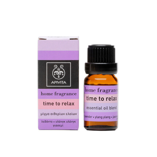 Apivita Essential Oil Time  Τo Relax with Lavender, Jasmine & Ylang-Ylang 10 ml