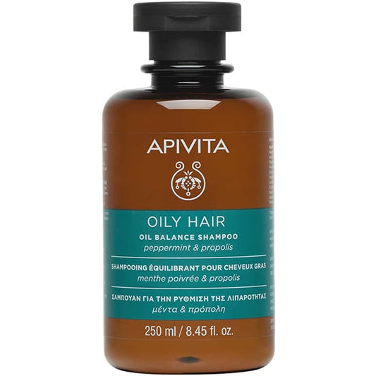 Apivita Oil Balance Shampoo with Peppermint & Propolis  250 ml
