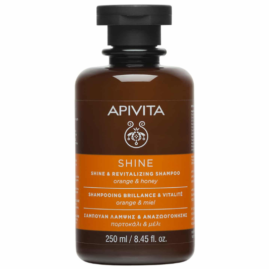 Apivita Shine & Revitalizing Shampoo with Orange & Honey  250 ml