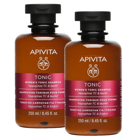 2 x Apivita Women's Tonic Shampoo with Hippophae TC & Laurel  2x250ml