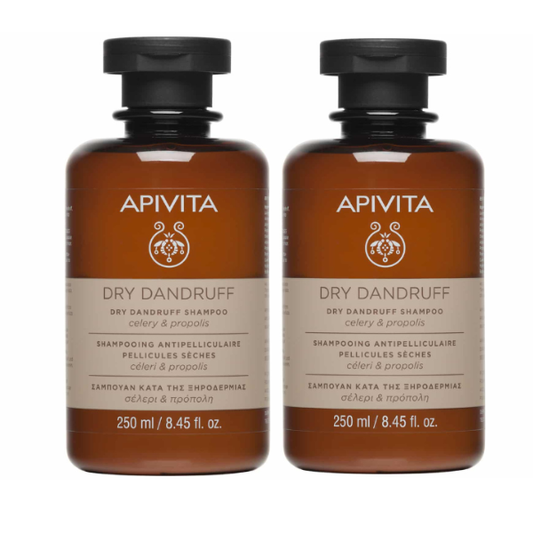 2 x Apivita Dry Dandruff Shampoo with Celery & Propolis  2x250ml