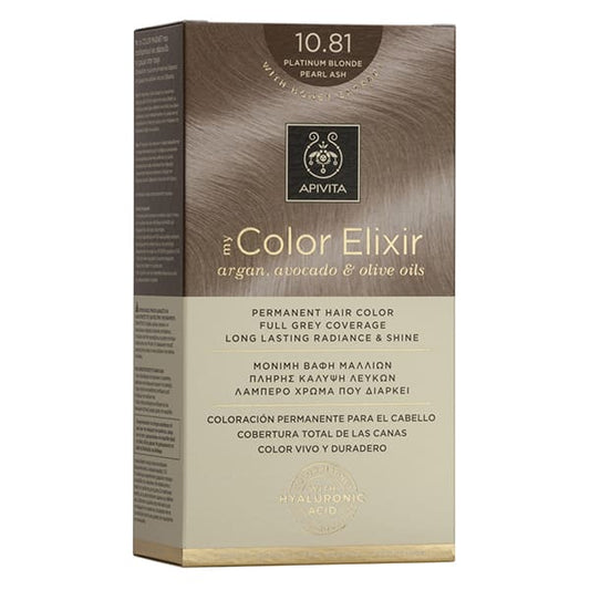 Apivita My Color Elixir Permanent Hair Color No 10.81 Platinum Blonde Pearl Ash  1 copë
