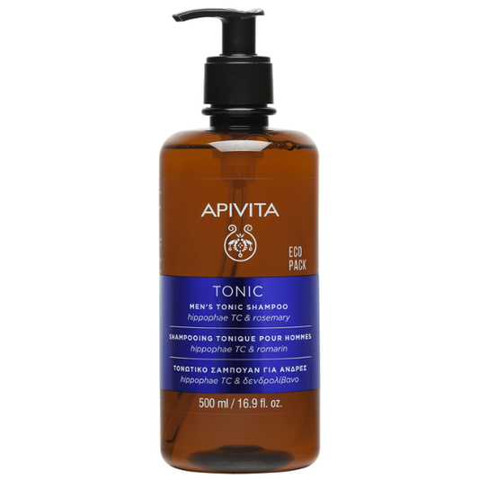 Apivita Eco Pack Men's Tonic Shampoo with Hippophae TC & Rosemary  500 ml