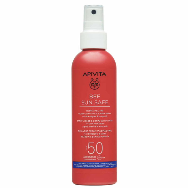 Apivita Bee Sun Safe Hydra Melting Ultra Light Face & Body Spray SPF50  200 ml