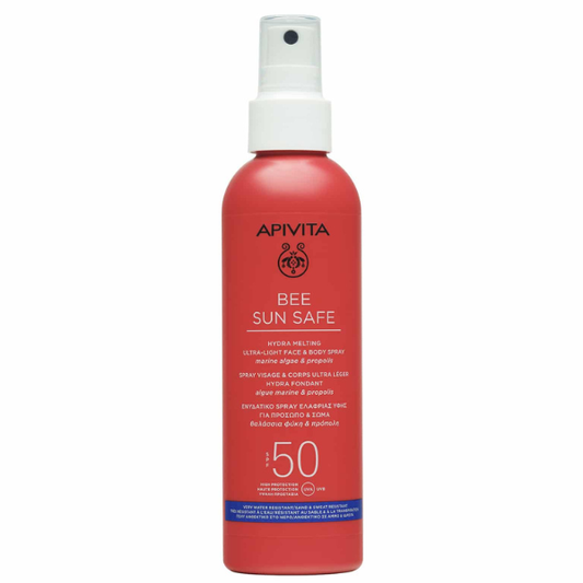 Apivita Bee Sun Safe Hydra Melting Ultra Light Face & Body Spray SPF50  200 ml