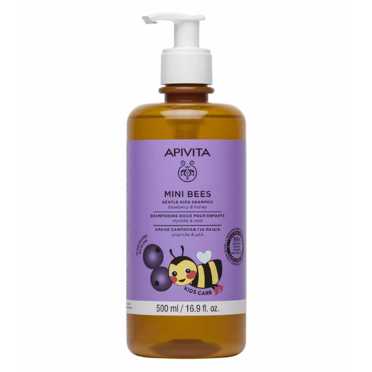 Apivita Mini Bees Gentle Kids Shampoo with Blueberry & Honey  500 ml