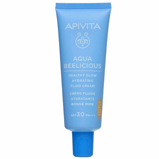 Apivita Aqua Beelicious Healthy Glow Hydrating Fluid Cream Tinted SPF30  40 ml