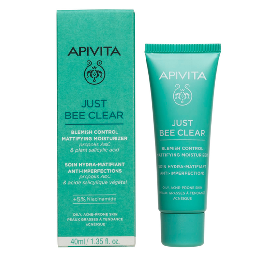 Apivita Just Bee Clear Blemish Control Mattifying Moisturizer  40 ml