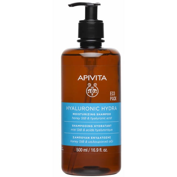 Apivita Hyaluronic Hydra Moisturizing Shampoo Eco Pack  500 ml