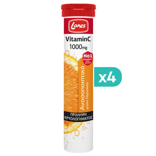 4x Lanes Vitamin C 1000mg  4x20eff.tabs