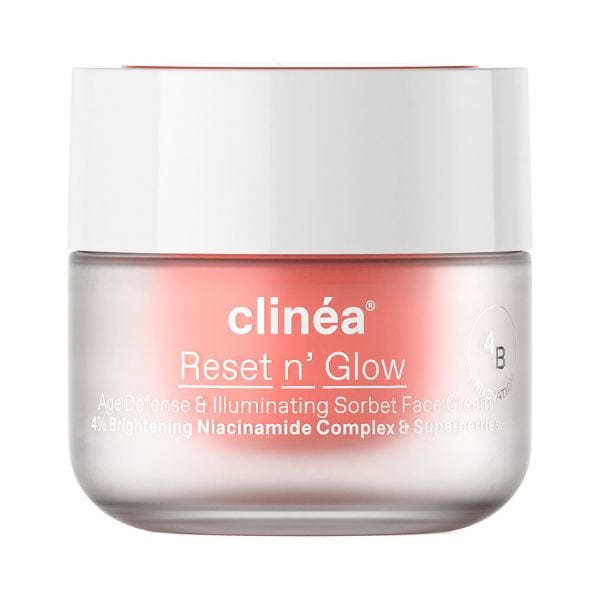 Clinea Reset n' Glow Age-Defense & Illuminating Sorbet Face Cream  50 ml