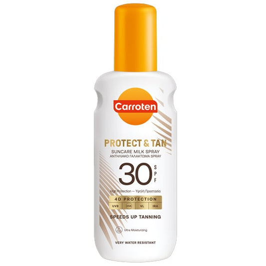 Carroten Protect & Tan Suncare Milk Spray 4D Protection SPF30  200 ml