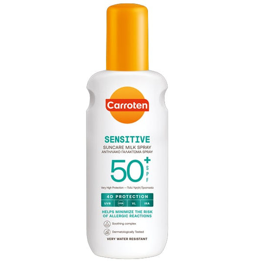 Carroten Sensitive Suncare Milk Spray 4D Protection SPF50+  200 ml