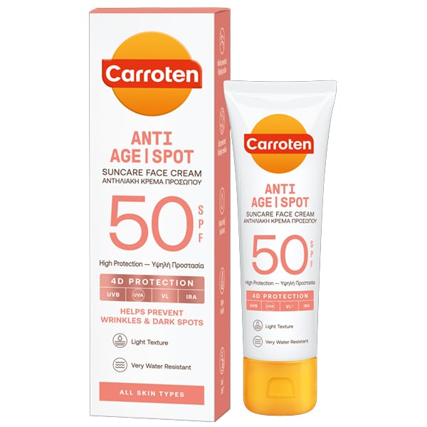 Carroten Anti Age Spot Suncare Face Cream SPF50 4D Protection  50 ml
