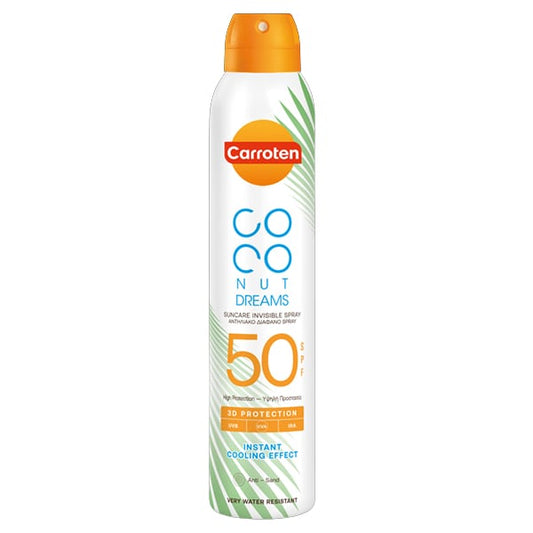 Carroten Coconut Dreams Suncare Invisible Spray 3D Protection SPF50  200 ml